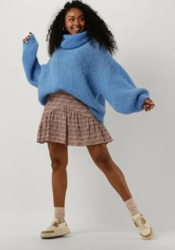 blauwe american dreams coltrui pepper roll neck alpaca pullover