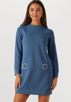 blauwe ana alcazar mini jurk dress clasp