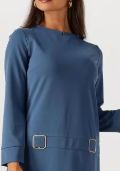 blauwe ana alcazar mini jurk dress clasp