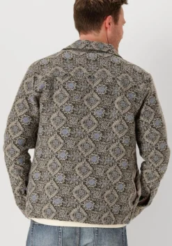 blauwe anerkjendt overhemden akoscar jaquard over shirt