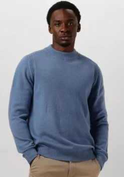 blauwe anerkjendt trui akrico lambswool knit