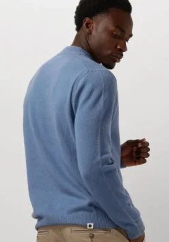 blauwe anerkjendt trui akrico lambswool knit