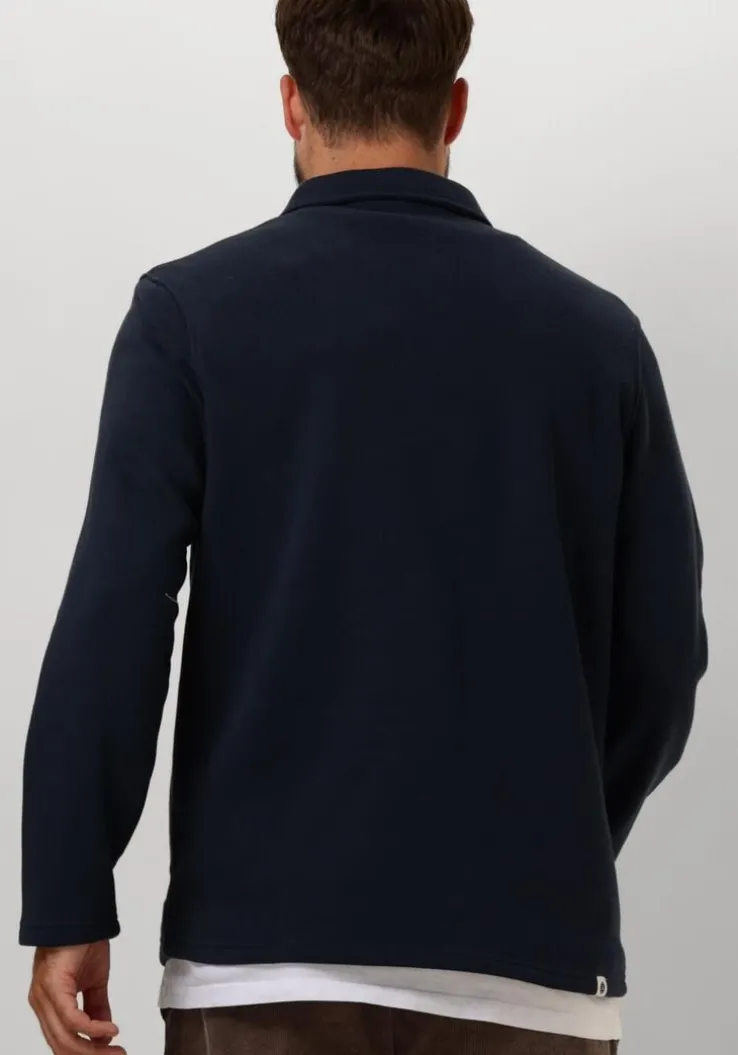 blauwe anerkjendt trui aksoren polo sweat