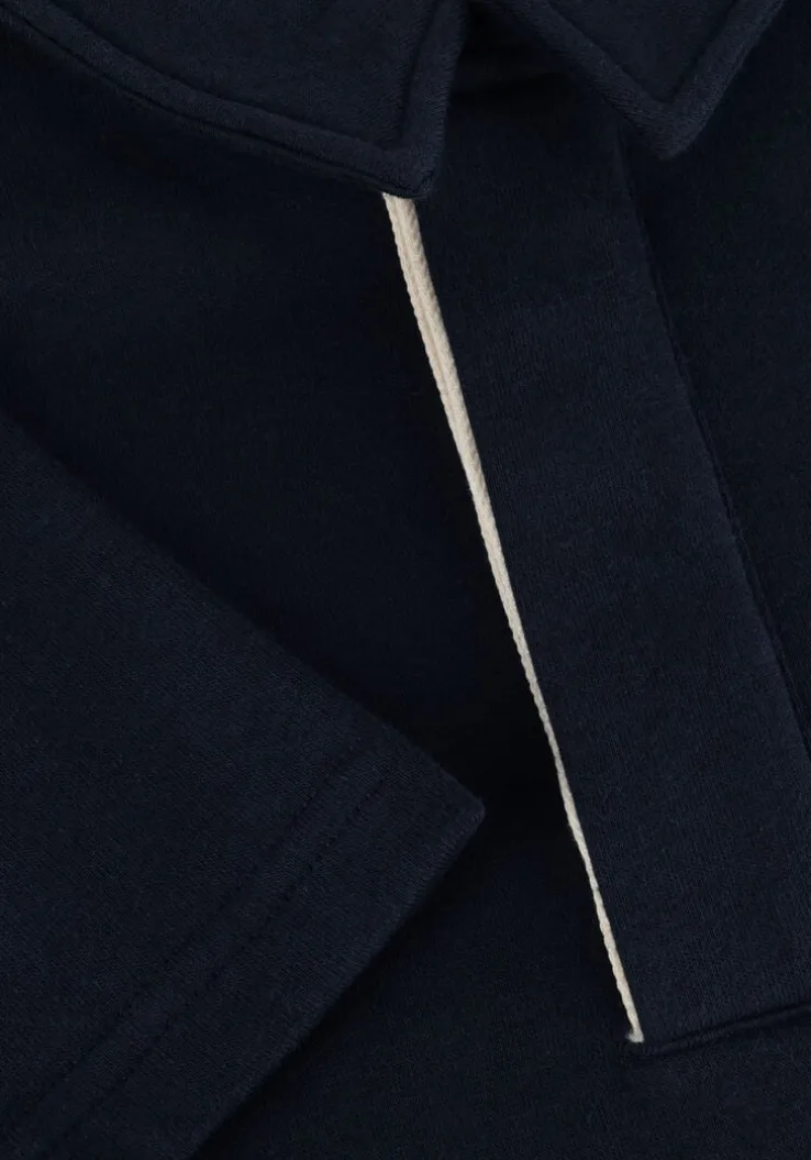 blauwe anerkjendt trui aksoren polo sweat