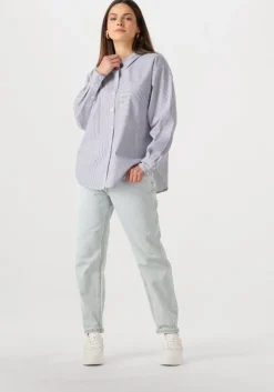 blauwe another label blouses stella shirt l/s