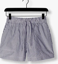 blauwe another label korte broek romane short