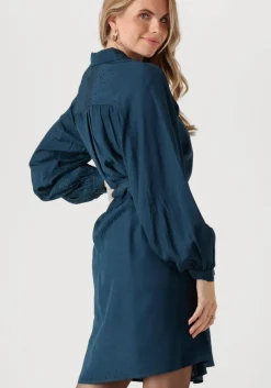 blauwe another label mini jurk berber dress