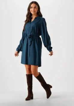 blauwe another label mini jurk berber dress