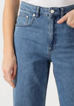 blauwe another label wide jeans moore denim