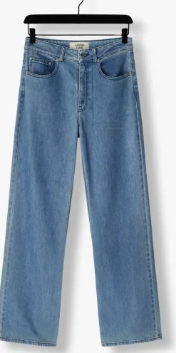 blauwe another label wide jeans moore denim