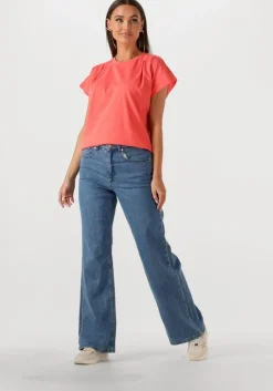 blauwe another label wide jeans moore denim