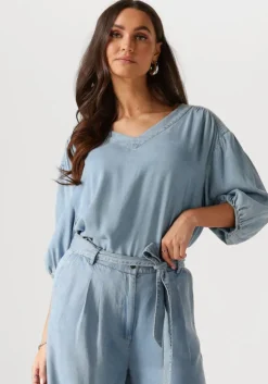 blauwe beaumont blouses fae top