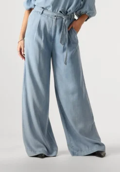 blauwe beaumont wijde broek kimberley pants