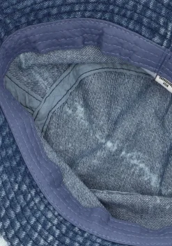 blauwe becksondergaard hoed washed denima bucket hat