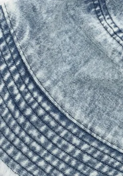 blauwe becksondergaard hoed washed denima bucket hat