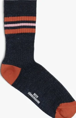 blauwe becksondergaard sokken reeta glitter sock