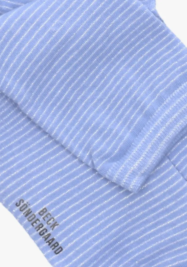 blauwe becksondergaard sokken dover stripe sock