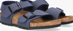 blauwe birkenstock platte sandalen new york kids