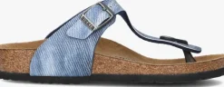 blauwe birkenstock teenslippers gizeh kids