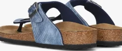 blauwe birkenstock teenslippers gizeh kids