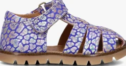 blauwe bisgaard platte sandalen 71242