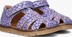 blauwe bisgaard platte sandalen 71242