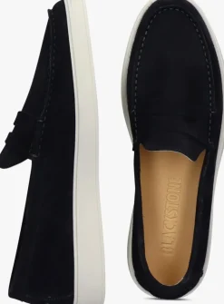 blauwe blackstone loafers zuko enzo