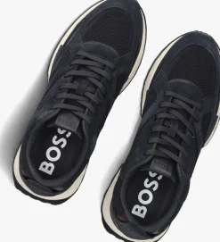 blauwe boss lage sneakers jonah runn