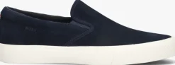 blauwe boss loafers aiden slon
