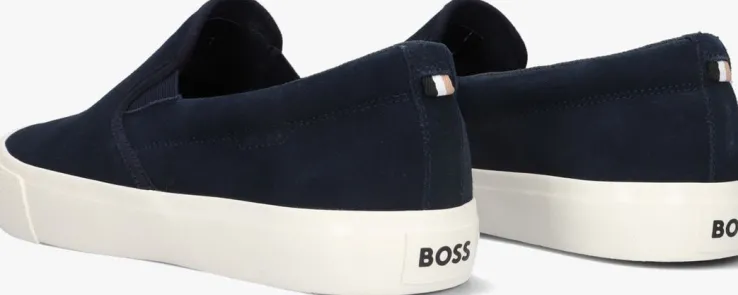 blauwe boss loafers aiden slon