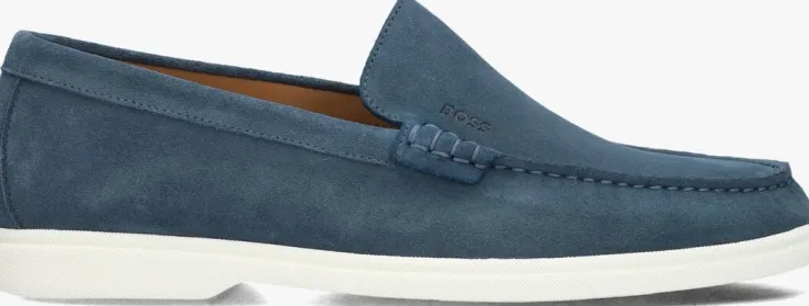 blauwe boss loafers sienne
