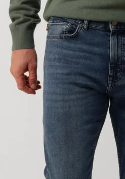 blauwe boss orange straight leg jeans delaware bo