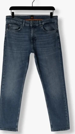blauwe boss orange straight leg jeans delaware bo