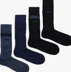 blauwe boss sokken 4p rs rib giftset cc