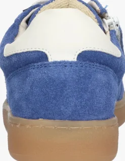 blauwe braqeez lage sneakers gyan gum