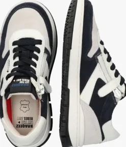 blauwe braqeez lage sneakers xavi xell