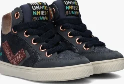 blauwe bunniesjr hoge sneakers lance louw