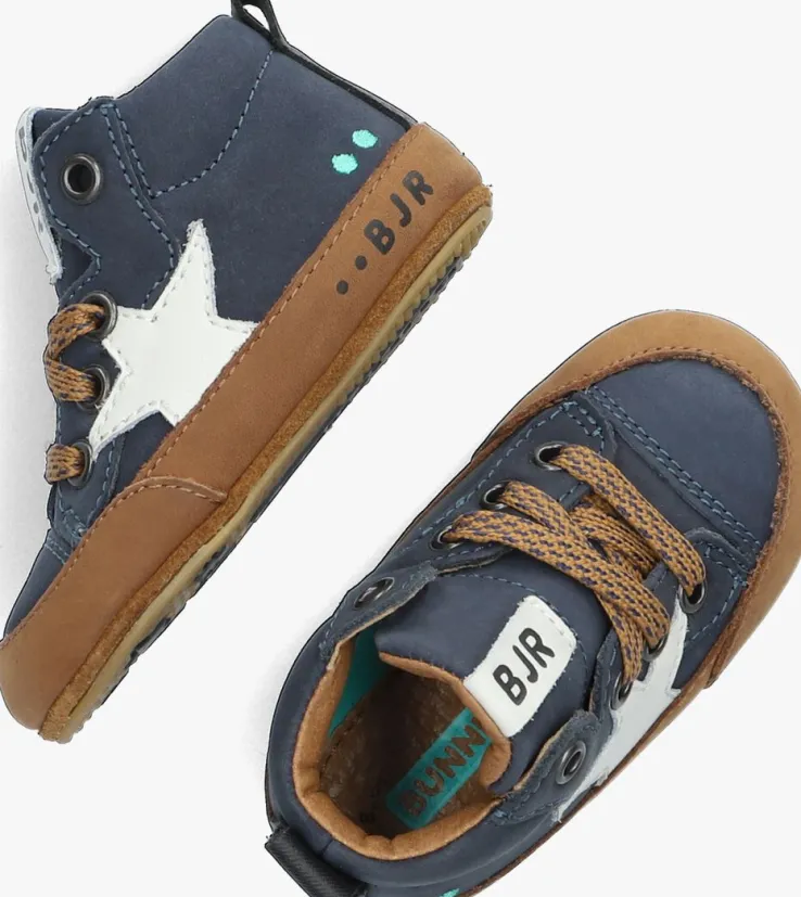 blauwe bunniesjr lage sneakers zilke zacht