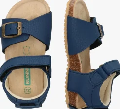blauwe bunniesjr platte sandalen briz beach