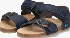 blauwe bunniesjr platte sandalen ben beach