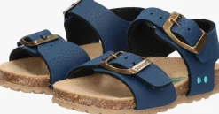 blauwe bunniesjr platte sandalen bonny beach