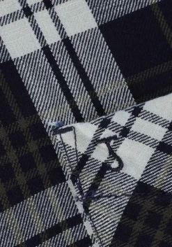 blauwe butcher of blue casual overhemd robbins mid check shirt