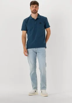 blauwe butcher of blue polo army pique polo