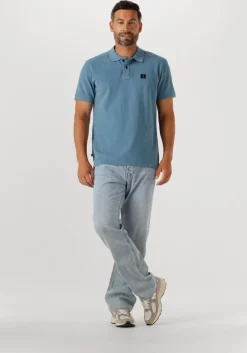blauwe butcher of blue polo army pique polo