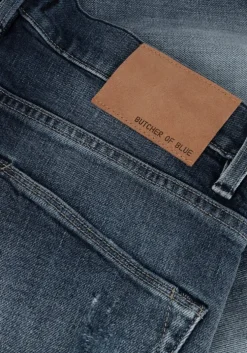 blauwe butcher of blue slim fit jeans modesto slim msj-bj4
