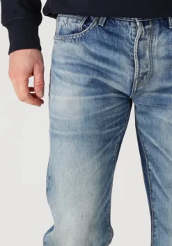 blauwe butcher of blue straight leg jeans stockton straight davis med