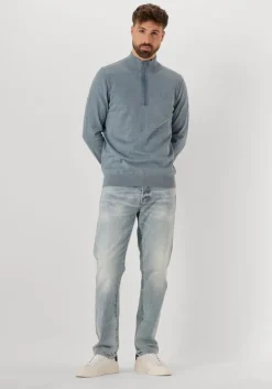 blauwe butcher of blue trui lt clifden half zip