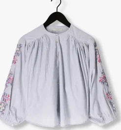 blauwe by-bar blouses becky pinstripe blouse