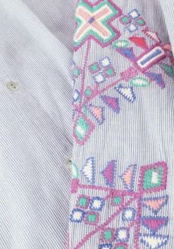 blauwe by-bar blouses becky pinstripe blouse