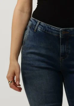 blauwe by-bar flared broek leila pant t